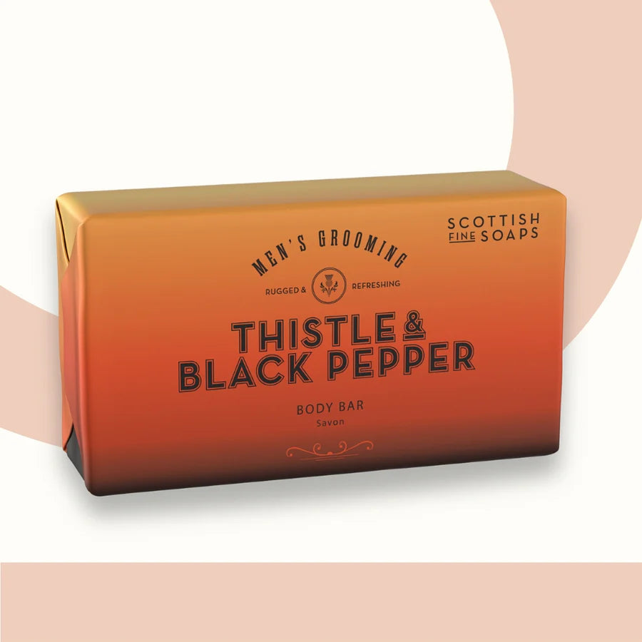 The Scottish Fine Soaps Co Thistle & Black Pepper Body Bar 220g