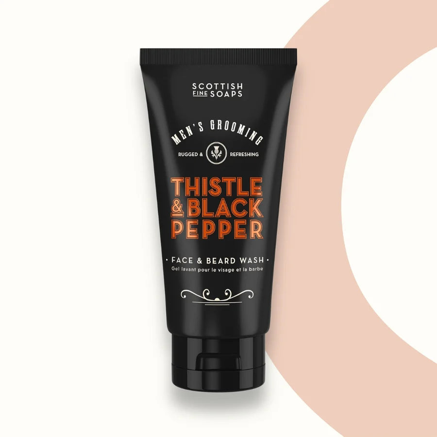The Scottish Fine Soaps Co Thistle & Black Pepper Face & Beard Wash 150ml
