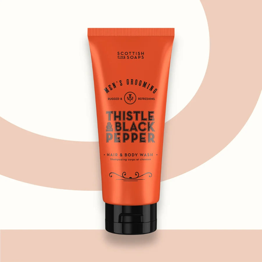 The Scottish Fine Soaps Co Thistle & Black Pepper Hair & Body Wash 200ml