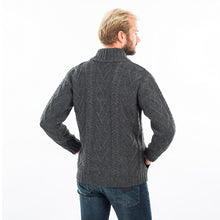 Load image into Gallery viewer, Saol Knitwear Men’s Shawl Collar Single Button Sweater
