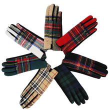 Load image into Gallery viewer, Traditional Ladies Tartan Touch Screen Gloves
