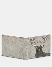 Load image into Gallery viewer, Yoshi Stag Tweed &amp; Leather Wallet
