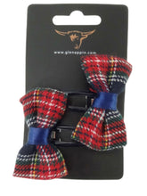 Load image into Gallery viewer, Tartan Bow Hair Clips
