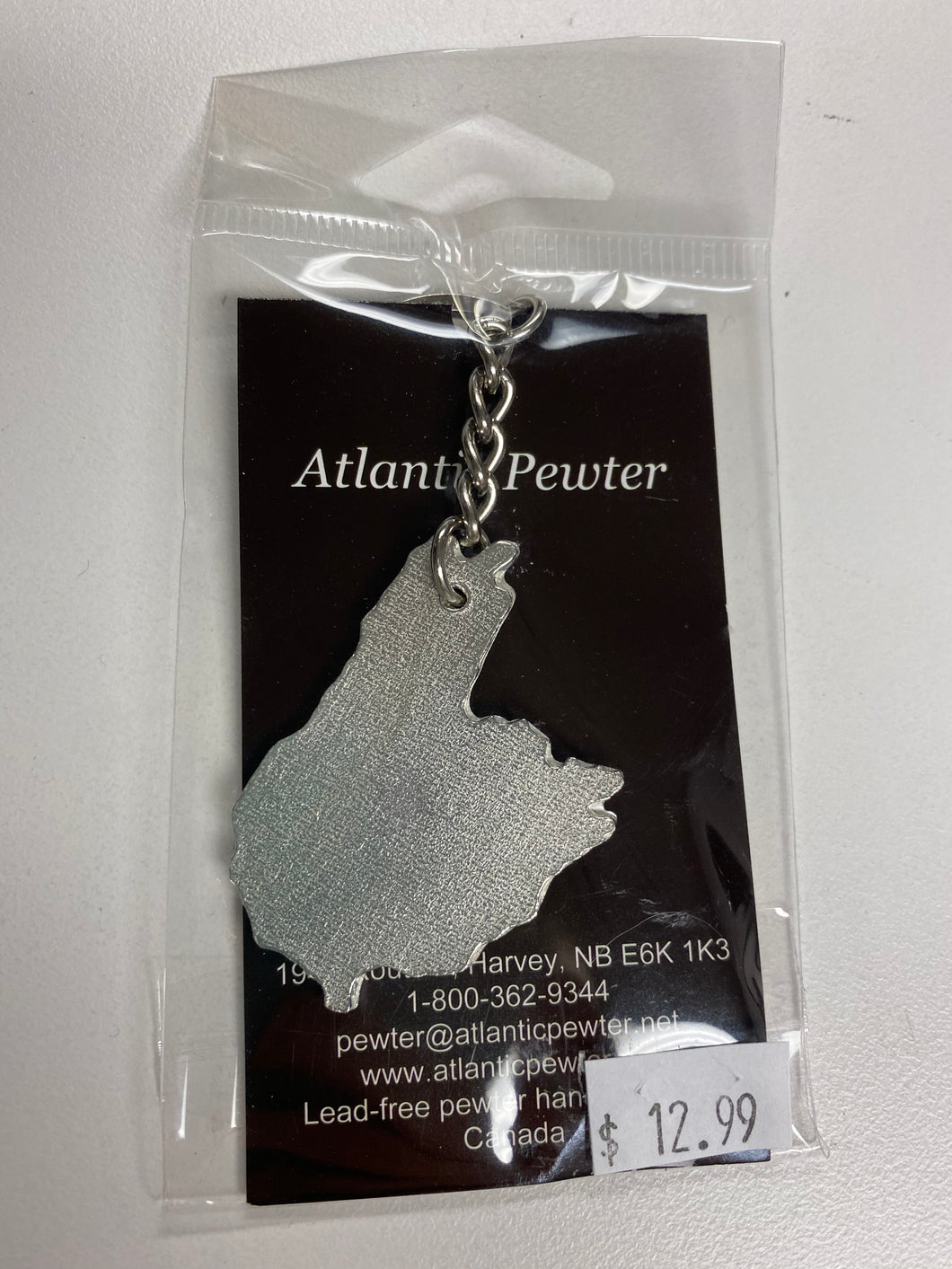 Atlantic Pewter Cape Breton Island Keychain