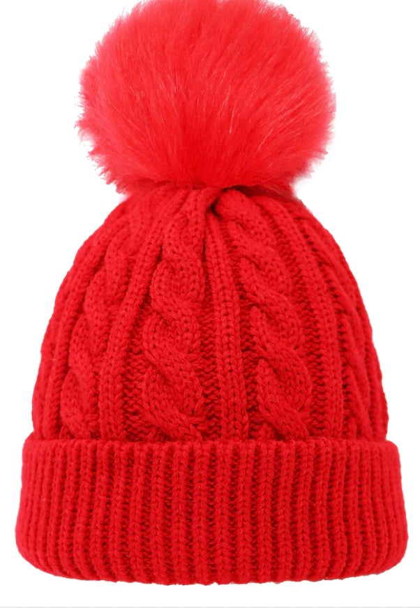 Thistle Gem Kids’ Pompom Toques (4 Variants)