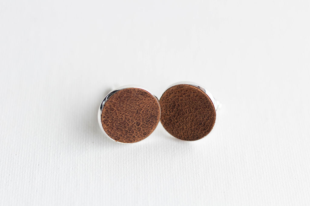 Cuff Links, Buffalo Hide