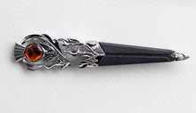 Load image into Gallery viewer, Sgian Dubh, Chrome Thistle, Imitation, no blade
