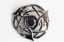 Load image into Gallery viewer, Broach, Chrome Serpent with Stone
