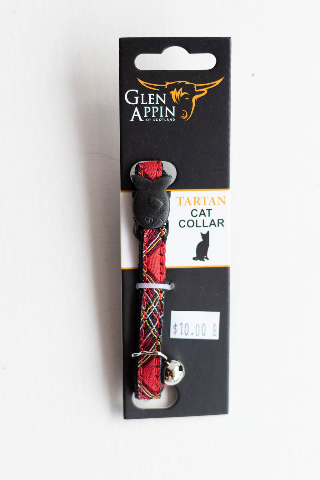 Cat Collar, Tartan with Bell